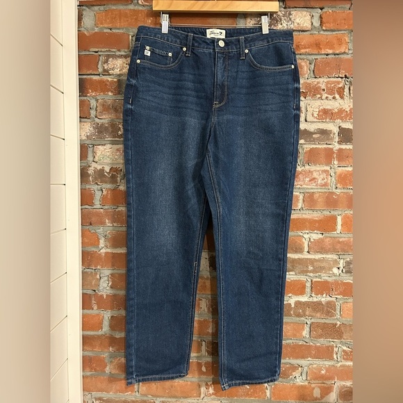 Seven7 Dark Straight Leg Jeand Size 12 - Picture 1 of 11